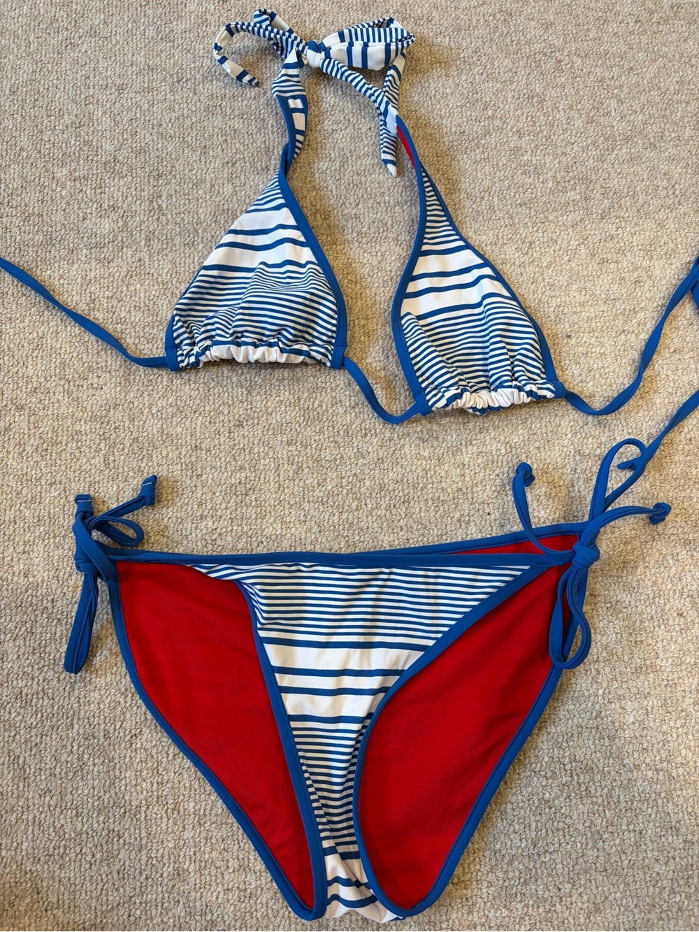 Vineyard Vines Blue & White Stripe Bikini